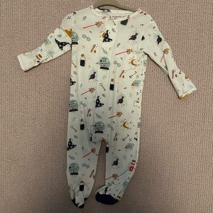 Magnetic Me Modal Footie in Witching Hour print